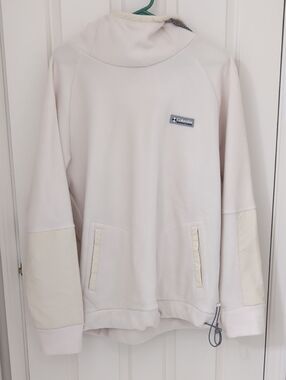 NWT Columbia Hunterdon Fleece Hoodie Off White - Men Large